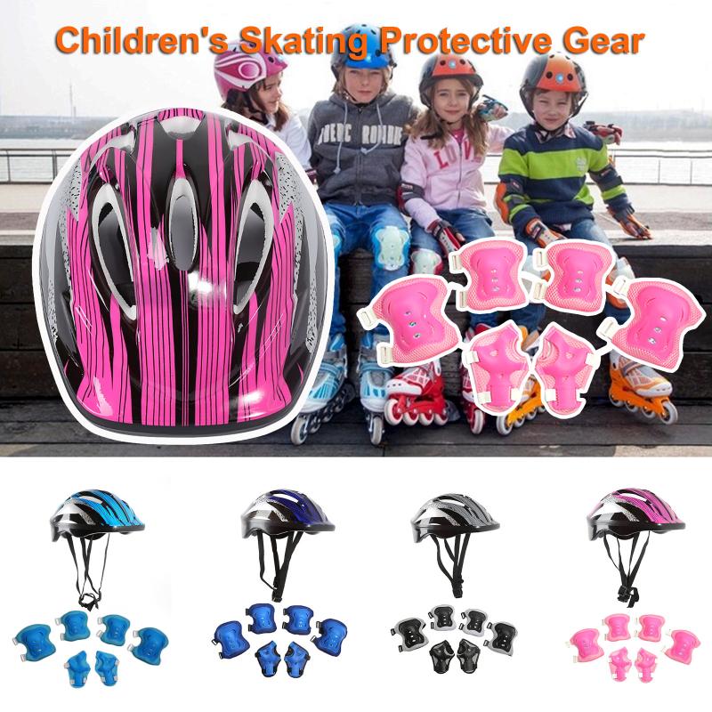 7pcs Kids Elbow Knee Protective Pads Cycling Sports Safety Roller Skating Helmet Wrist Guard Pad Set Child Gear#, Black;gray
7pcs Kids Elbow Knee Protective Pads Cycling Sports Safety Roller Skating Helmet Wrist Guard Pad Set Child Gear#, Black;gray