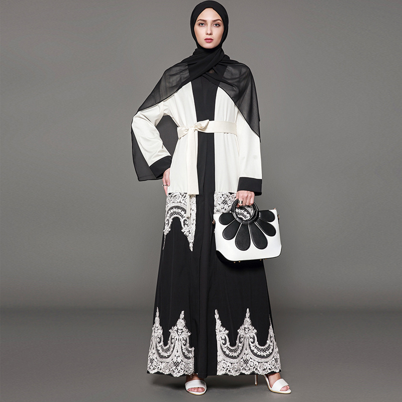Plus Size White Black Abaya Kimono Women Long Lace Maxi Cardigan Dubai Turkish Islamic Arab Prayer Clothing Robe Musulmane Femme
Plus Size White Black Abaya Kimono Women Long Lace Maxi Cardigan Dubai Turkish Islamic Arab Prayer Clothing Robe Musulmane Femme