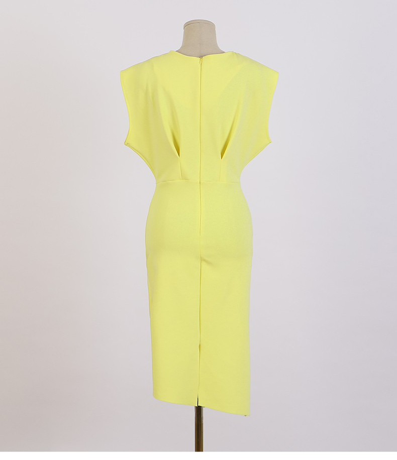 Summer Women Elegant V-Neck Batwing Sleeve Sheath Dress Prom Formal Party Slim Dresses Office Lady Work Vestidos 210519