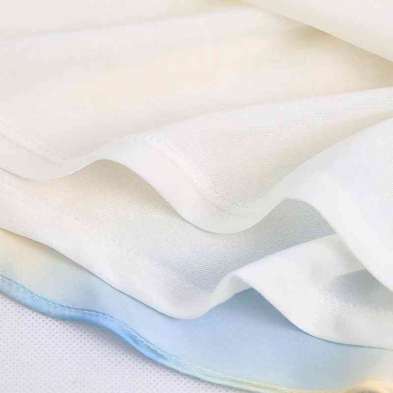 Summer Women Tie Dye Printing Satin Suspender Mini Dress Female Sleeveless Clothes Casual Lady Loose Vestido D7676 210430Z