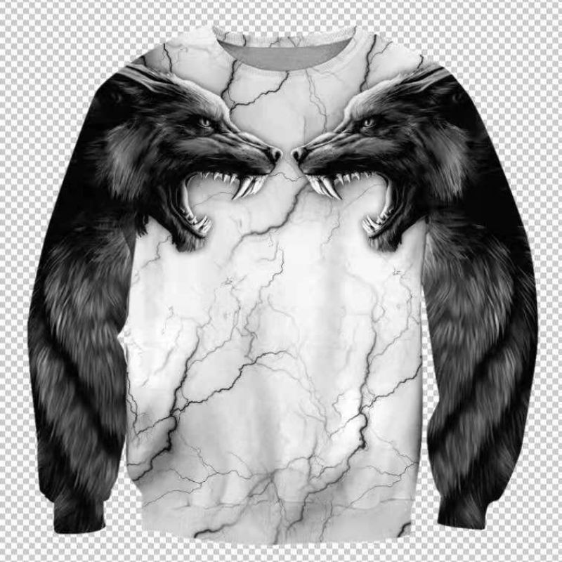 Double Wolf Men' 3D Printing Hoodie Visual Impact Party Top Punk Gothic Round Neck High Quality American Sweatshirt Hoodie, White
Double Wolf Men' 3D Printing Hoodie Visual Impact Party Top Punk Gothic Round Neck High Quality American Sweatshirt Hoodie, White