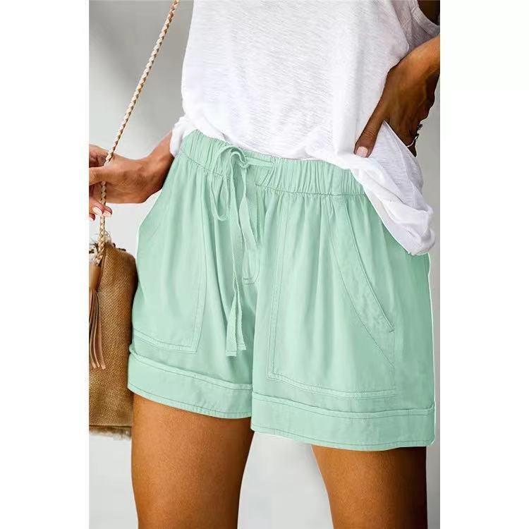 Women's Shorts European And American Summer Style Loose High Waist Wide Legs Urban Casual Sports