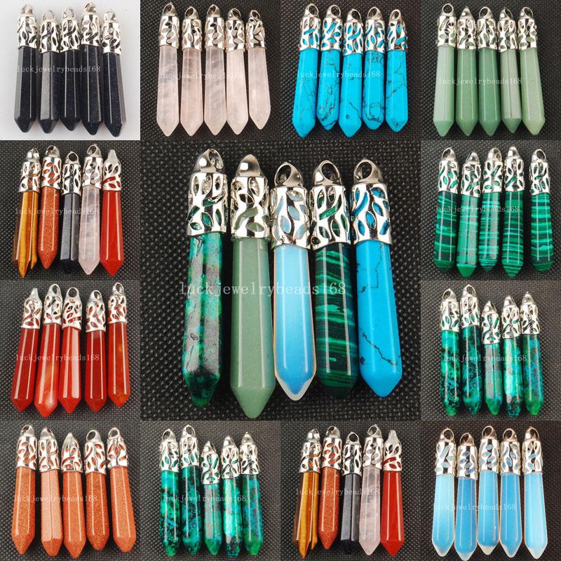 Pendants Women Fashion 5pcs Mix Stone Hexagonal Pointed Reiki Chakra Pendant Bead WFH541
Pendants Women Fashion 5pcs Mix Stone Hexagonal Pointed Reiki Chakra Pendant Bead WFH541