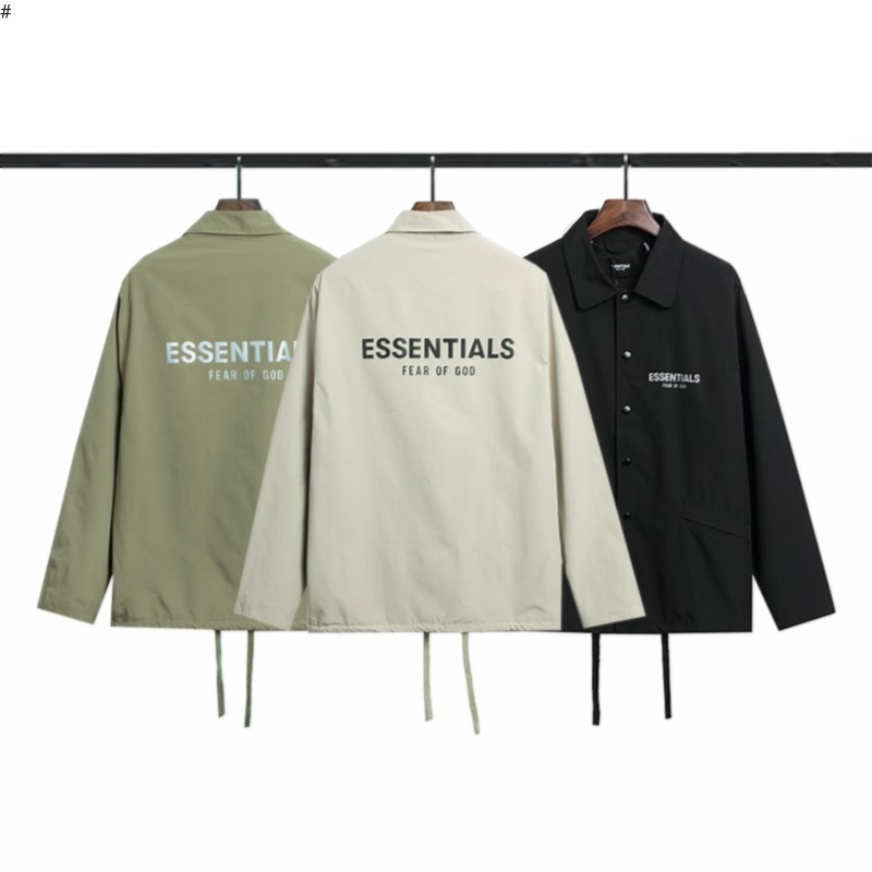 2021 FEAR OF GOD FOG Duplex Hoodies & Sweatshirts ESSENTIALS New 3M reflective letters LOGO coach windbreaker jacket Y218 687, Khaki
2021 FEAR OF GOD FOG Duplex Hoodies & Sweatshirts ESSENTIALS New 3M reflective letters LOGO coach windbreaker jacket Y218 687, Khaki