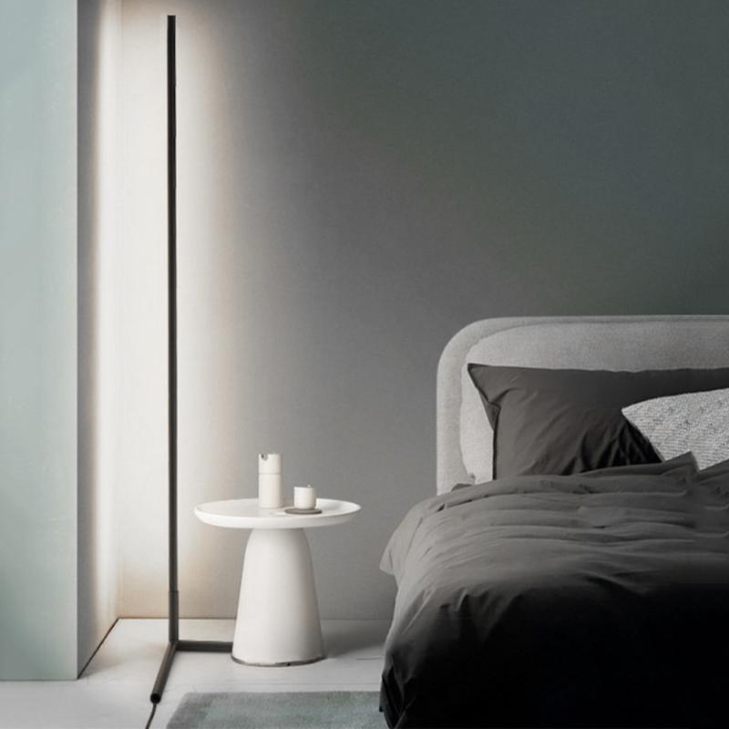 Floor Lamps Nordic LED Lamp Modern Simple Warm White Corner Rod Light For Living Room Bedroom Interior Atmosphere Standing IndoorF - view 4