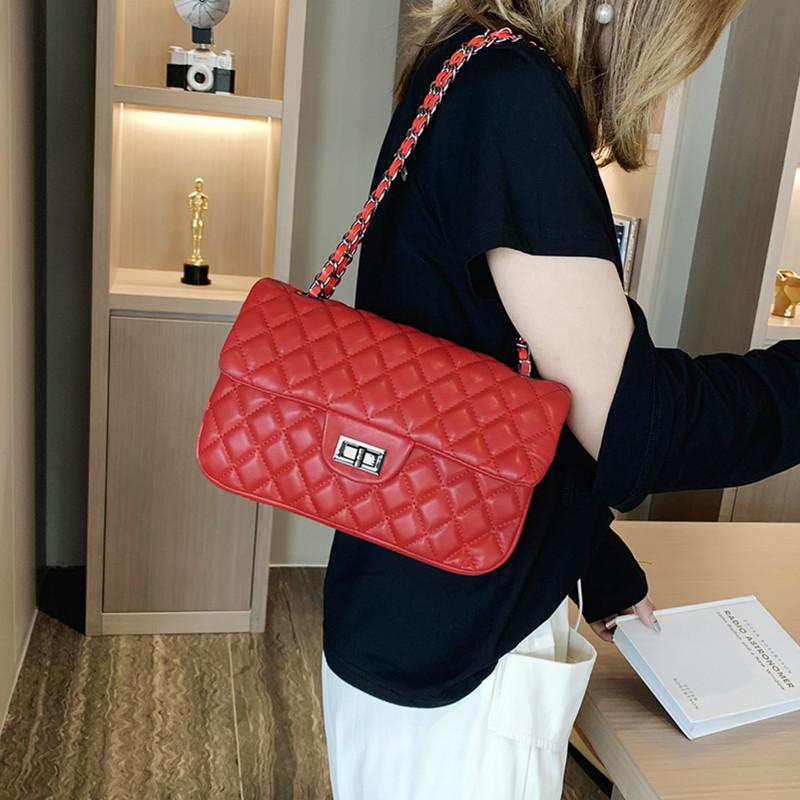Classic Women Handbag Diamond Lattice Crossbody Bags With Chian Quilted Shoulder Bag Female Small Flap Pu Leather Messenger, Black
Classic Women Handbag Diamond Lattice Crossbody Bags With Chian Quilted Shoulder Bag Female Small Flap Pu Leather Messenger, Black