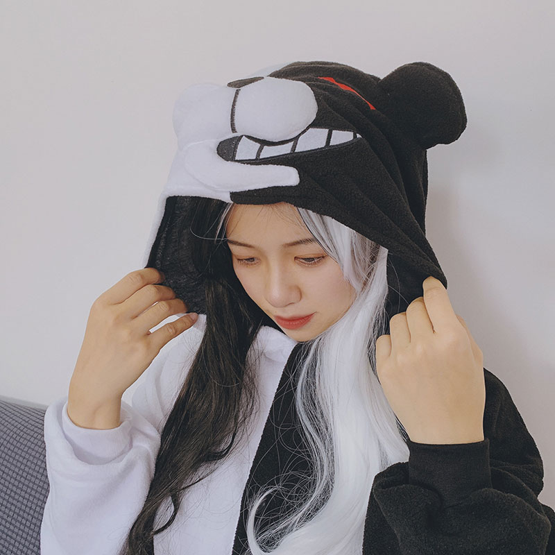 2011black white bear kigurumis animal onesie danganronpa monokuma pajama women anime overalls jumpsuit polar fleece sleepwear, Black;white
2011black white bear kigurumis animal onesie danganronpa monokuma pajama women anime overalls jumpsuit polar fleece sleepwear, Black;white