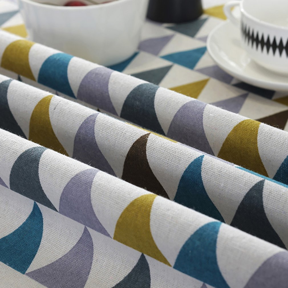 Nordic Polyester Cotton Round Table Clothing Banquet Party Table Beautiful Table Decoration Props Delivery