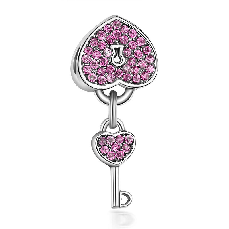 20pcs Heart Key Pink Crystal Pendant Charms European Beads Fit Pandora 925 Sterling Silver Snake Chain Bracelet Charms Jewelry DIY Making Women Accessories
20pcs Heart Key Pink Crystal Pendant Charms European Beads Fit Pandora 925 Sterling Silver Snake Chain Bracelet Charms Jewelry DIY Making Women Accessories
