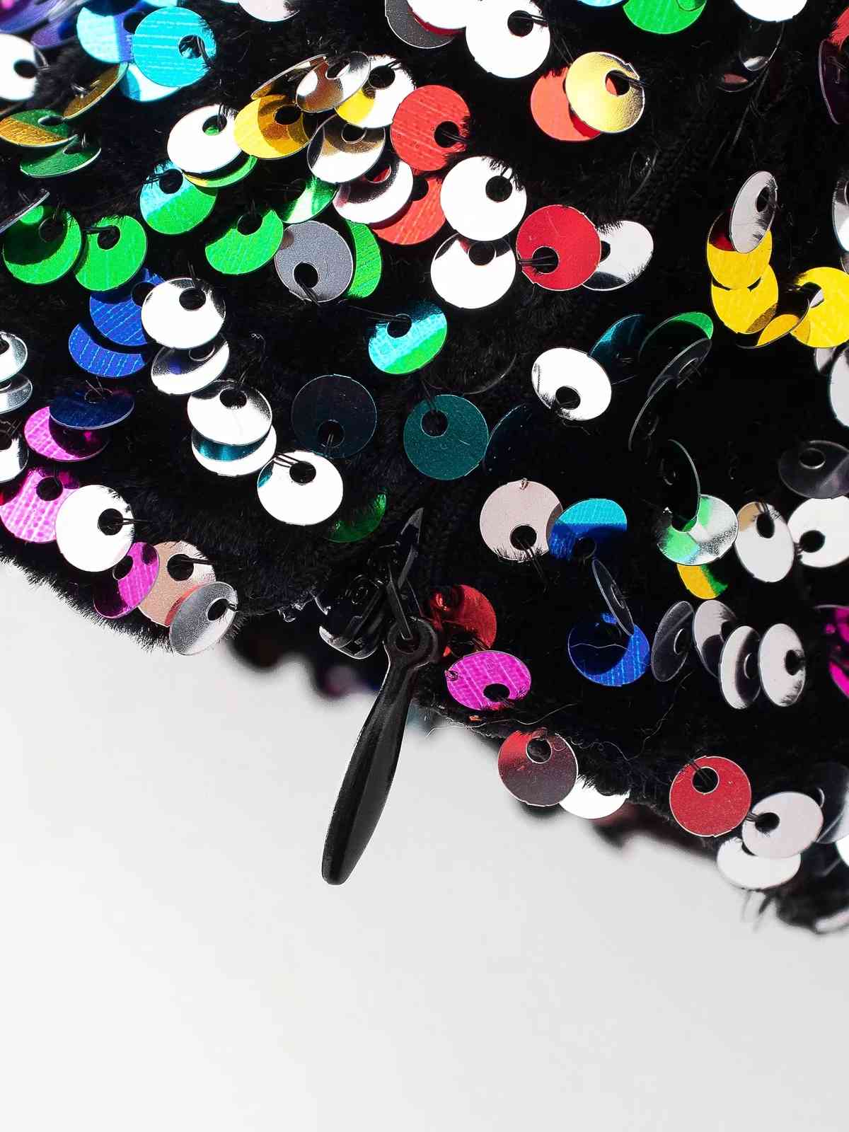 Foridol Colorful Sequin Blouse Shirt Casual Sexy Club Crop Top V Neck Short Tops Blouse Shirts Summer 210415