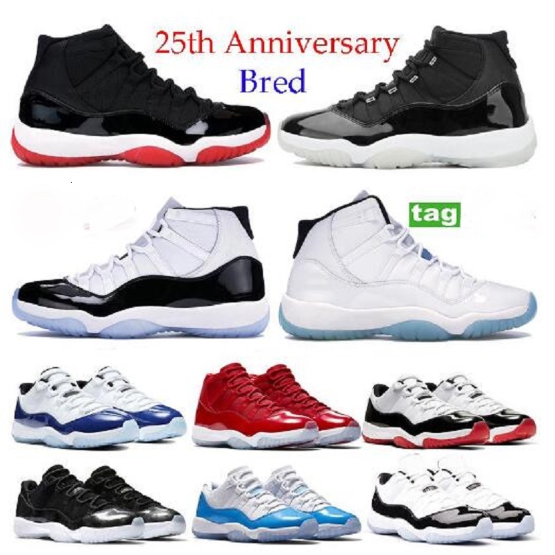 High 25th Anniversary men women 11s 11 basketball shoes low concord 45 bred legend blue Snake Navy space jam sneakers running trainers, Color 41
High 25th Anniversary men women 11s 11 basketball shoes low concord 45 bred legend blue Snake Navy space jam sneakers running trainers, Color 41