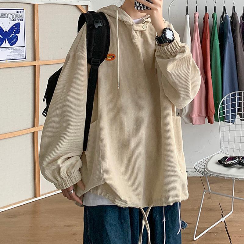 Men's T-Shirts Japanese Hooded Men Pullovers 2022 Spring Fashion Vintage Corduroy Long Sleeve T Shirt All-match Couple Harajuku Clothes Top, White;black
Men's T-Shirts Japanese Hooded Men Pullovers 2022 Spring Fashion Vintage Corduroy Long Sleeve T Shirt All-match Couple Harajuku Clothes Top, White;black