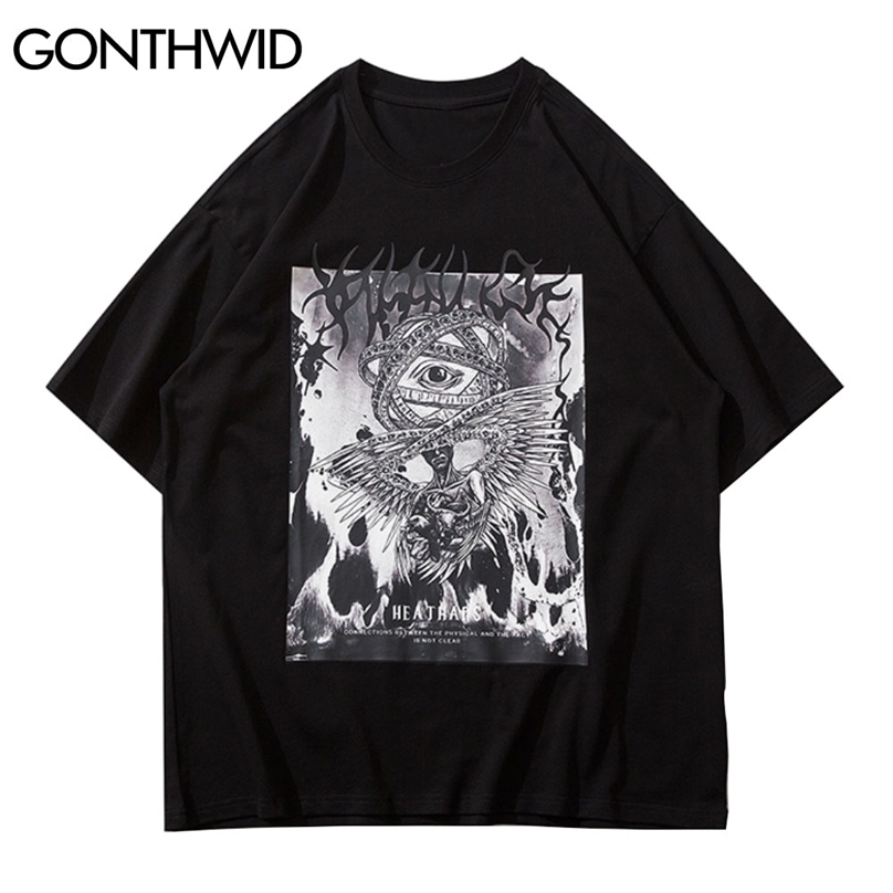 Tshirts Streetwear Hip Hop Eye Devil Print Punk Rock Gothic Tees Shirts Mens Harajuku Casual Loose Short Sleeve Tops 210602, White
Tshirts Streetwear Hip Hop Eye Devil Print Punk Rock Gothic Tees Shirts Mens Harajuku Casual Loose Short Sleeve Tops 210602, White