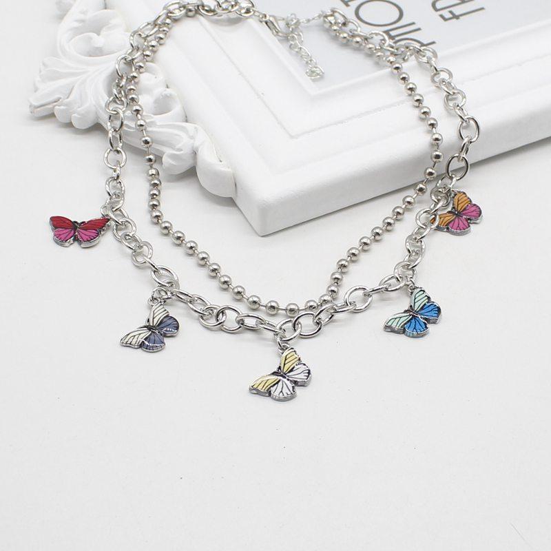 Chokers Retro Butterfly Pendant Necklace Female Bohemian Zinc Alloy Short Chain Fashion DIY Jewelry Gift
Chokers Retro Butterfly Pendant Necklace Female Bohemian Zinc Alloy Short Chain Fashion DIY Jewelry Gift