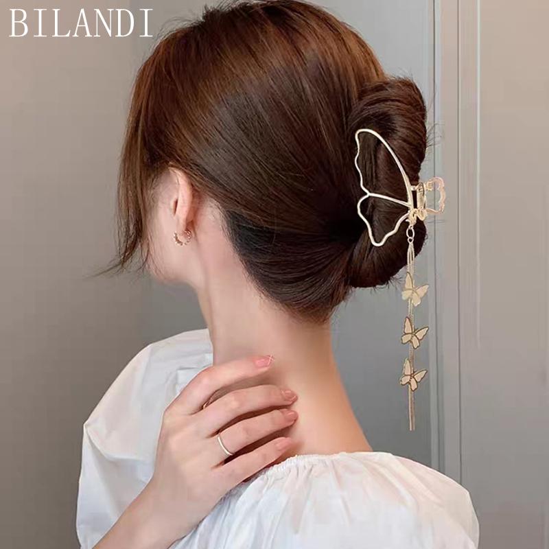 Hair Clips & Barrettes Bilandi 2021 Metal Claw With Chain Tassel Glass Beads Butterfly Bow Dangle For Women Accessories, Golden;silver
Hair Clips & Barrettes Bilandi 2021 Metal Claw With Chain Tassel Glass Beads Butterfly Bow Dangle For Women Accessories, Golden;silver