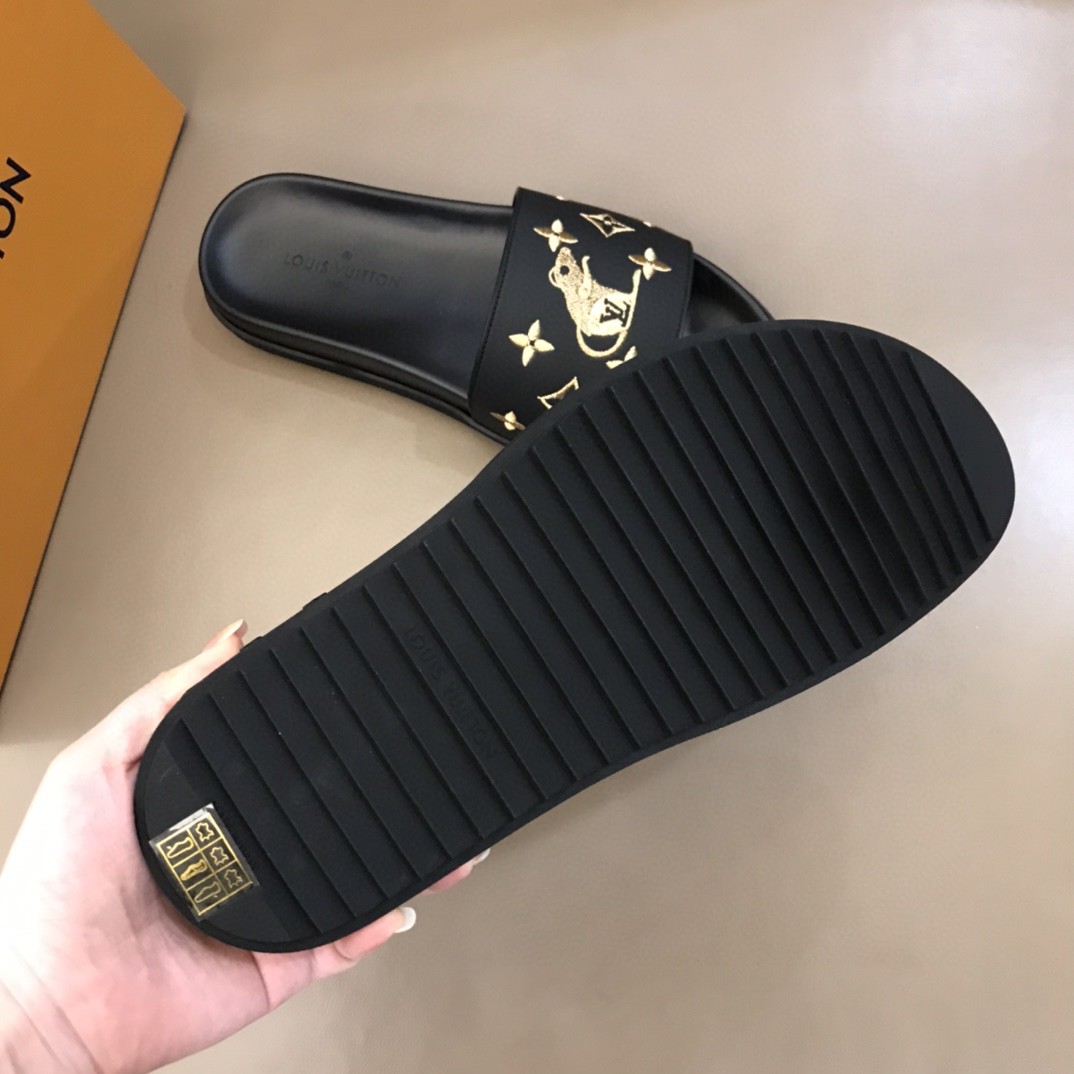 Paris Luxury Designer Mens Womens Summer Sandals Beach Slide Slippers Ladies Flip Flops Loafers Print Leather Solid Color 38-45 RD409, Black
Paris Luxury Designer Mens Womens Summer Sandals Beach Slide Slippers Ladies Flip Flops Loafers Print Leather Solid Color 38-45 RD409, Black