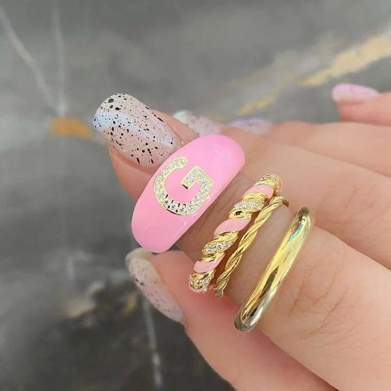 Cluster Rings Summer Fashion European Gold Plated Micro Pave Clear CZ Neon Enamel Twist Band Rainbow Colorful Delicacy For Women Jewelry
Cluster Rings Summer Fashion European Gold Plated Micro Pave Clear CZ Neon Enamel Twist Band Rainbow Colorful Delicacy For Women Jewelry