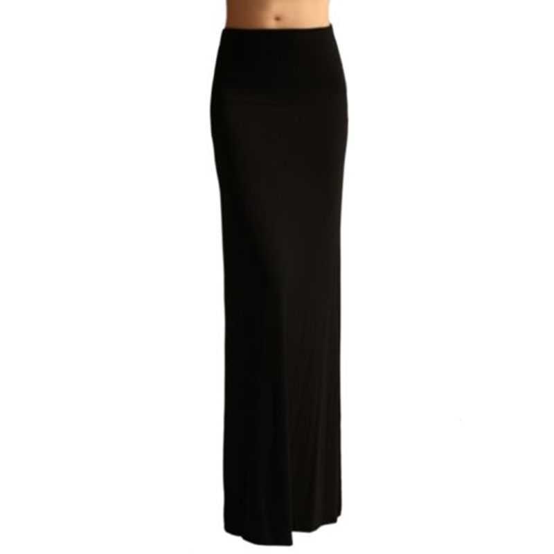 Ywengouy Ladies Women High Waist Flare Fishtail Maxi Long Skirt Solid Color Pleated Package Hip Evening Beach Party A-Line Penci 210619