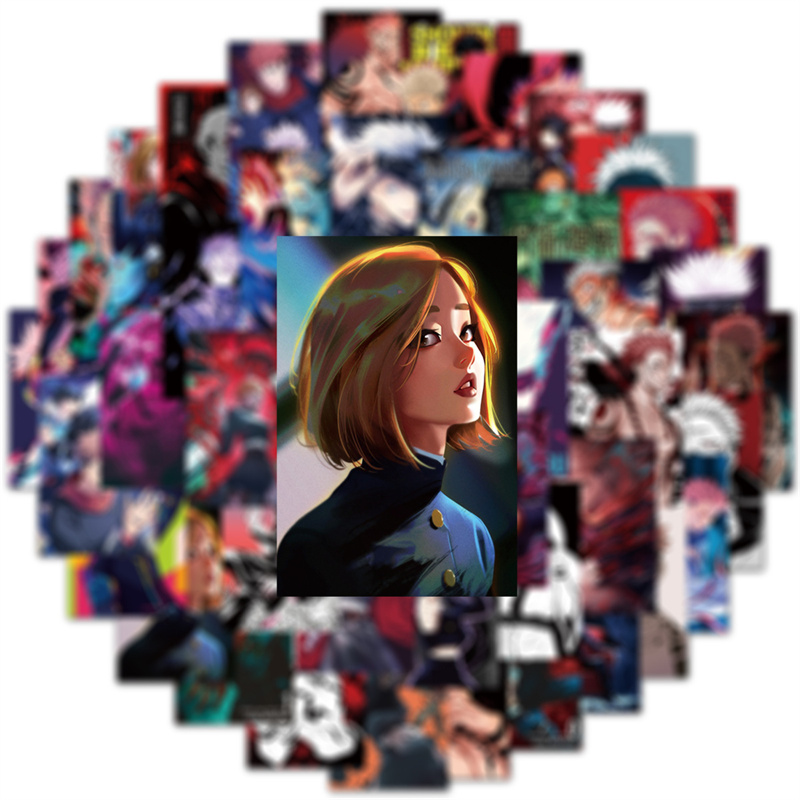 200pcs/lot Guitar Anime Poster Waterproof Stickers Cartoon DIY Graffiti Decals For Motorcycle Car Luggage iPad Phone Scooter Games Skateboard Notebook
