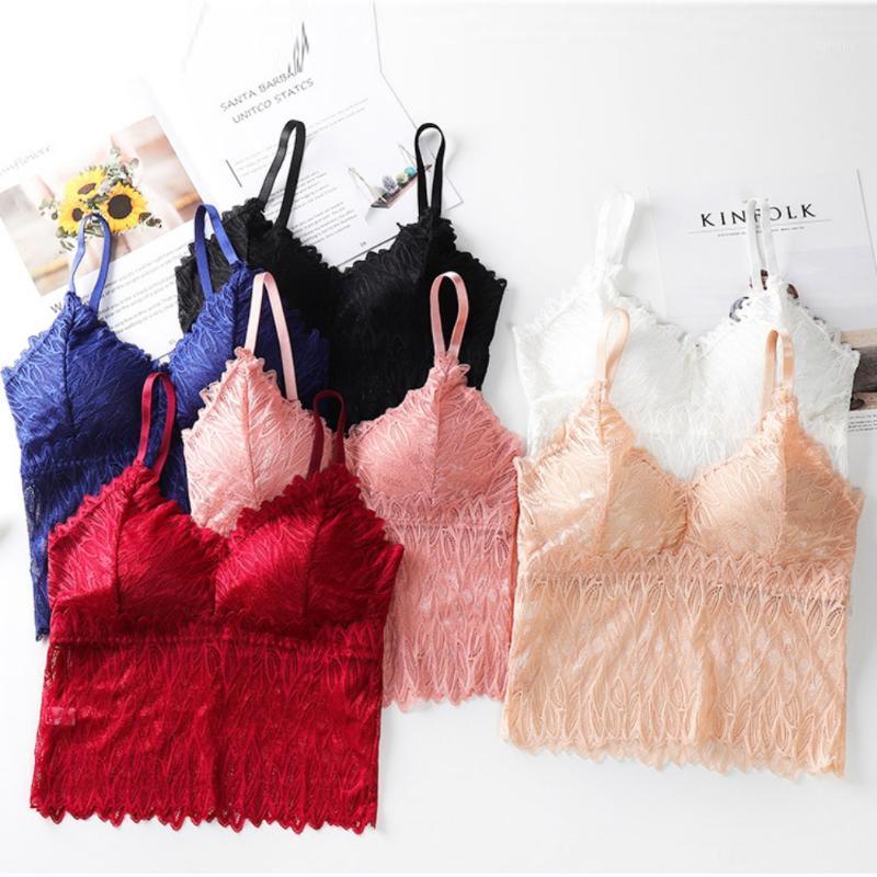 Women Sexy Lace Trim Camisoles Wire Free Underwear Fashion Wild Solid Color Bottoming Bra & Tanks
Women Sexy Lace Trim Camisoles Wire Free Underwear Fashion Wild Solid Color Bottoming Bra & Tanks