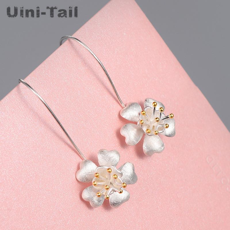 Dangle & Chandelier Uini-Tail 925 Sterling Silver Sweet Golden Flower Upside Down Earrings Fashion Tide Flow High Quality
Dangle & Chandelier Uini-Tail 925 Sterling Silver Sweet Golden Flower Upside Down Earrings Fashion Tide Flow High Quality