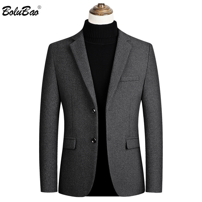 BOLUBAO Brand Men Wool Blend Blazers Autumn Men High Quality Fashion Solid Color Suit Jacket Slim Casual Wool Blazer Male 210518, Black
BOLUBAO Brand Men Wool Blend Blazers Autumn Men High Quality Fashion Solid Color Suit Jacket Slim Casual Wool Blazer Male 210518, Black
