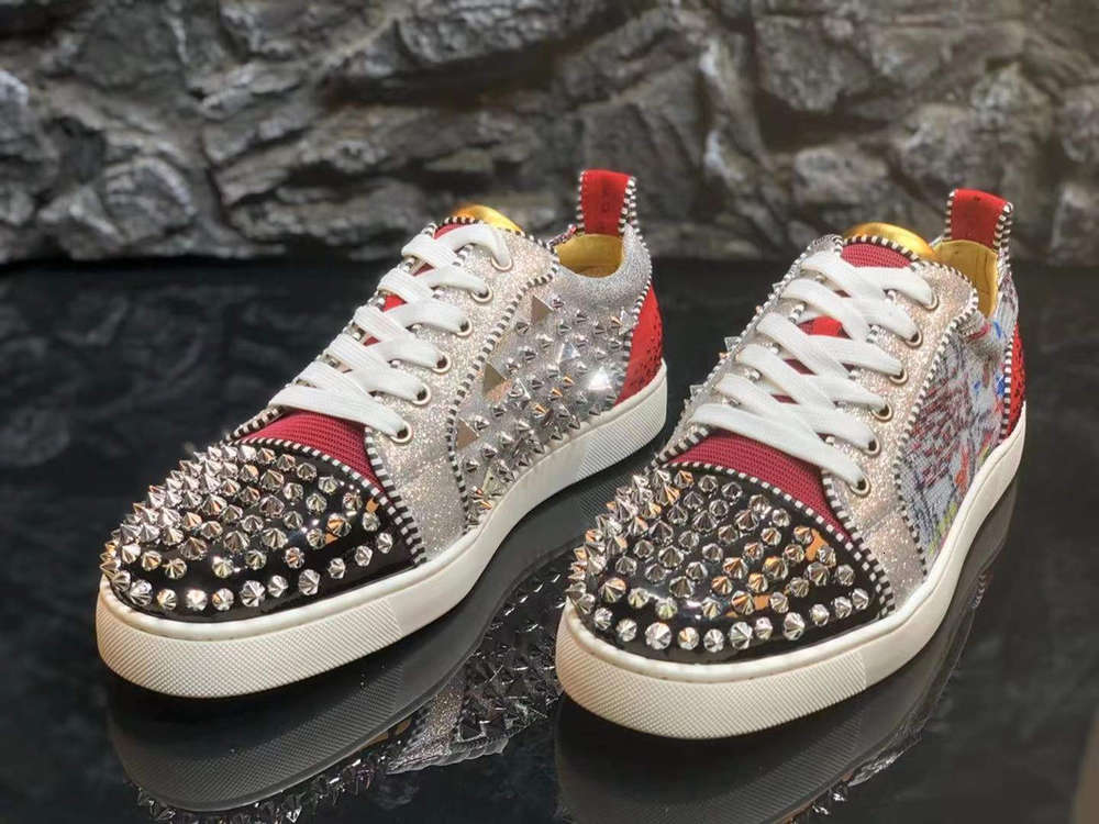 Designer high-end fashion dress shoes trend rivet casual sports flat bottom luxury knight red men, Multi
Designer high-end fashion dress shoes trend rivet casual sports flat bottom luxury knight red men, Multi