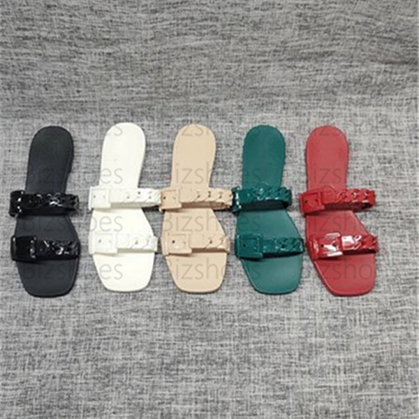 Women's rubber slide sandal hibiscus red rubber colorful Rubber chain details beach Women Luxurys Designers Slippers, 01
Women's rubber slide sandal hibiscus red rubber colorful Rubber chain details beach Women Luxurys Designers Slippers, 01