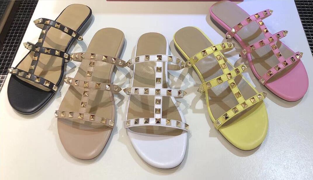 2022 New Fashion Design Womens Flat Rivet Espadrilles Shoes Casual Sandals Leather Flat Slippers Ladys Flip Flop 35-42, Black
2022 New Fashion Design Womens Flat Rivet Espadrilles Shoes Casual Sandals Leather Flat Slippers Ladys Flip Flop 35-42, Black