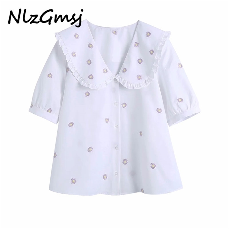 Blouse Women Shirt Flower Embroidery Vintage Fashion Blusas Mujer De Moda Casual Tops 04 210628, As picture
Blouse Women Shirt Flower Embroidery Vintage Fashion Blusas Mujer De Moda Casual Tops 04 210628, As picture