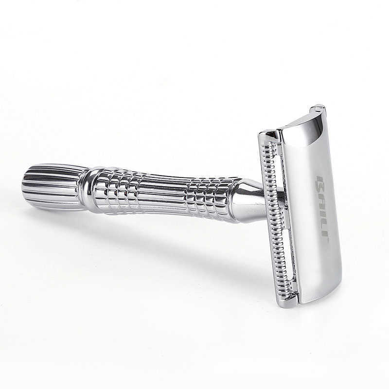 Men's Shaving Razor Double Edge Safety Zinc Alloy Classic For Men 1 1 Blade 1 Case Shaver set P0817