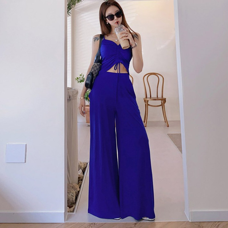 ZAWFL Women Summer Knit Two Piece Set Female Drawstring Pullover Sweater Short Tops+High Waist Wide Leg Pants Suit 210525
ZAWFL Women Summer Knit Two Piece Set Female Drawstring Pullover Sweater Short Tops+High Waist Wide Leg Pants Suit 210525