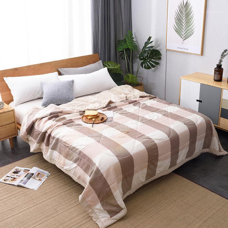 Comforters & Sets Winter Air-conditioning Quilt Soft Breathable Bedspread Bed Thin Stripe Comforter Plaid Cover Throw Blanket
Comforters & Sets Winter Air-conditioning Quilt Soft Breathable Bedspread Bed Thin Stripe Comforter Plaid Cover Throw Blanket