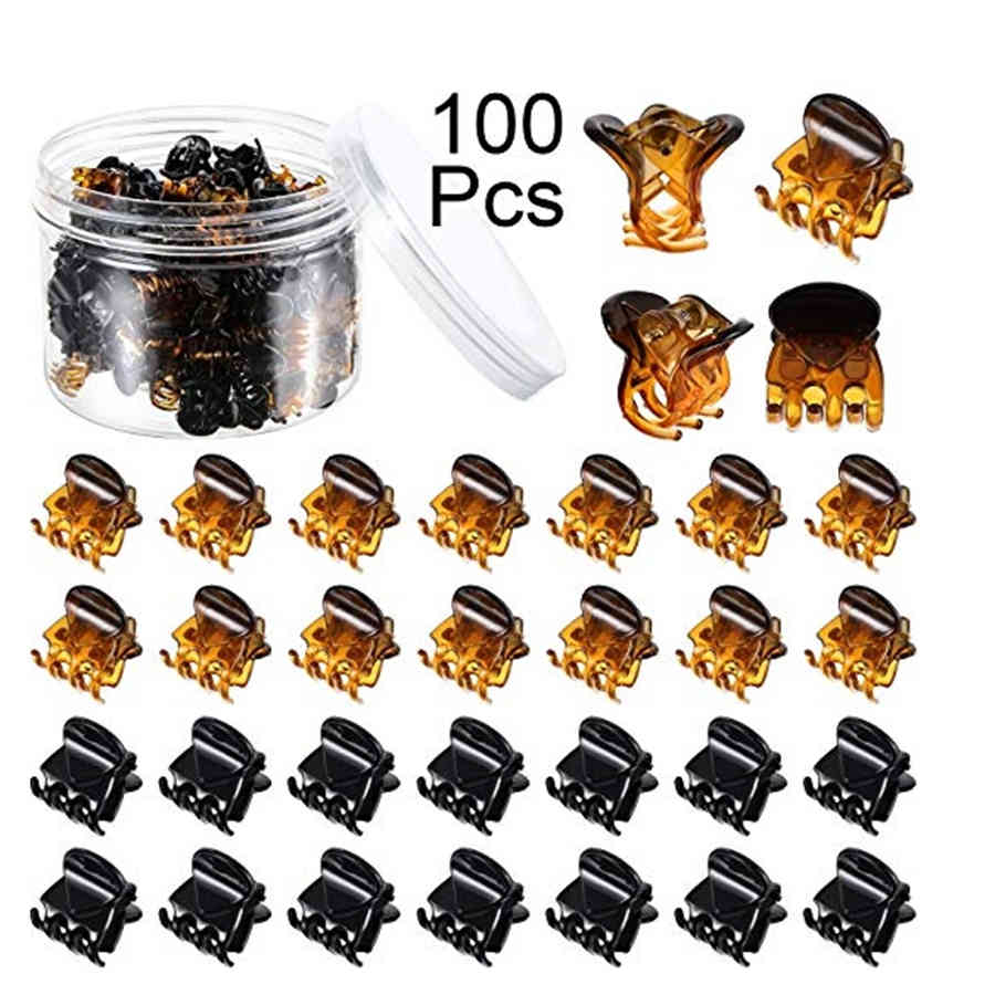 50/100pc 1.5cm/1cm black/brown/Transparent Mini Hair Claw Clips Plastic Claws Pins Clamps Small Jaw for Girls and Women, ACC101 Y0315, Slivery;golden
50/100pc 1.5cm/1cm black/brown/Transparent Mini Hair Claw Clips Plastic Claws Pins Clamps Small Jaw for Girls and Women, ACC101 Y0315, Slivery;golden