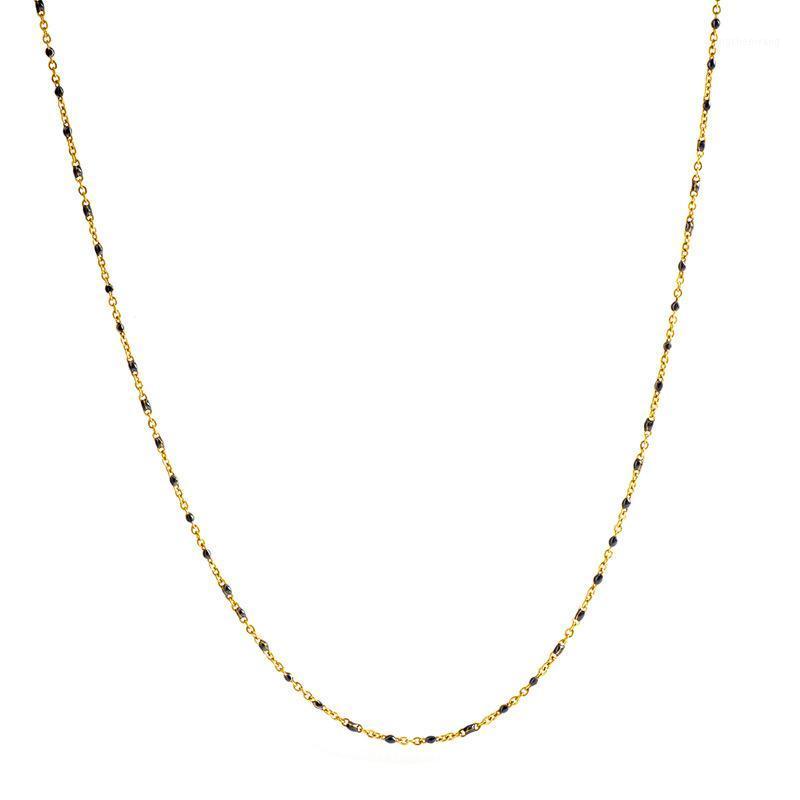 Chains Simple Stainless Steel Black Enamel Necklaces For Women Trendy Waterproof Women's Neck Chain Engagement Jewelry Gift
Chains Simple Stainless Steel Black Enamel Necklaces For Women Trendy Waterproof Women's Neck Chain Engagement Jewelry Gift