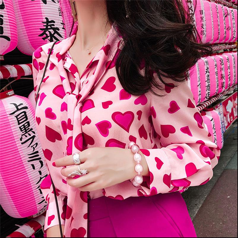paris girl women shirts vintage heart print long sleeve chiffon blouse sweet shirt tie autumn fashion chemise camisa, White
paris girl women shirts vintage heart print long sleeve chiffon blouse sweet shirt tie autumn fashion chemise camisa, White