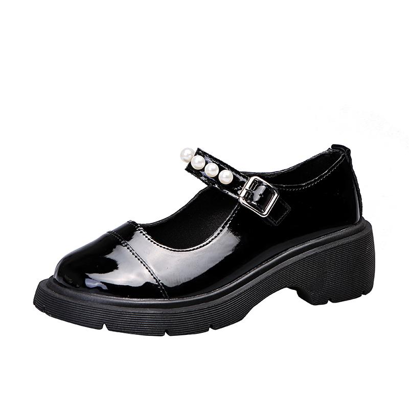 Dress Shoes 2021 Fashion Pearl Strap Mix Color Mary Janes Women Patent Leather Square Heel Lolita Woman Thick Platform Buckle, Black
Dress Shoes 2021 Fashion Pearl Strap Mix Color Mary Janes Women Patent Leather Square Heel Lolita Woman Thick Platform Buckle, Black
