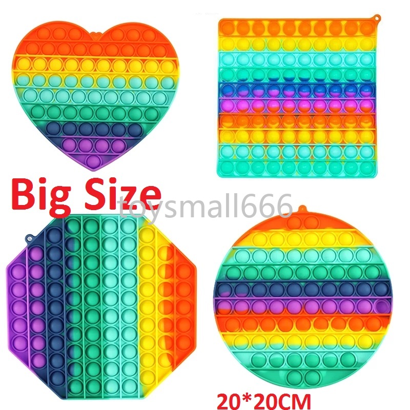 Big Size Rainbow Push Bubble Fidget Toys Squishy Stress Reliever Toys Adult Kid Funny Anti-stress Fidget Reliver
Big Size Rainbow Push Bubble Fidget Toys Squishy Stress Reliever Toys Adult Kid Funny Anti-stress Fidget Reliver