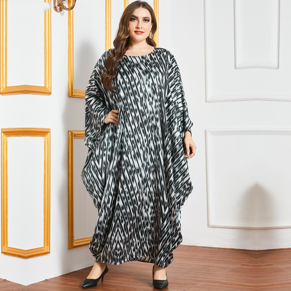 Eid Mubarak Muslim Women Abaya Dress Bat Sleeve Print Dubai Turkey Moroccan Kaftan Party Vestido Clothing Musulman Ropa Robe
Eid Mubarak Muslim Women Abaya Dress Bat Sleeve Print Dubai Turkey Moroccan Kaftan Party Vestido Clothing Musulman Ropa Robe