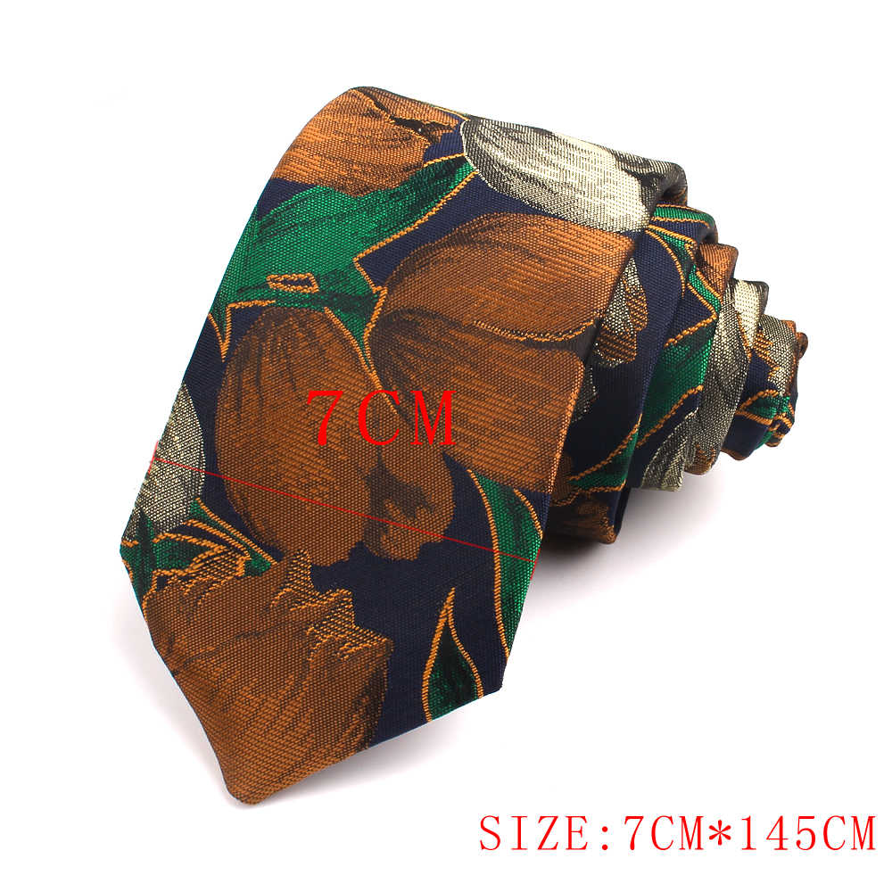 Jacquard Floral Ties for Men Women Classic Suits Mens Neck Skinny Casual Tie Fashion Tie Wedding Party
