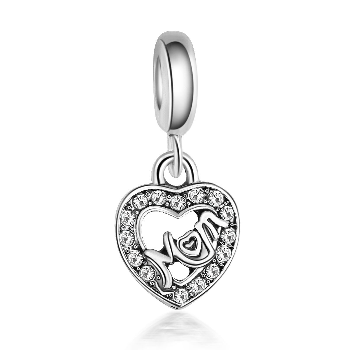 Large Hole Metal Heart Charms Pendants Rhinestone Beads Mom Finding for European Beaded Bracelet Jewelry Making Women's Day Gift
Large Hole Metal Heart Charms Pendants Rhinestone Beads Mom Finding for European Beaded Bracelet Jewelry Making Women's Day Gift