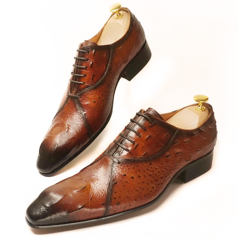 Dress Shoes Luxury Men Leather Crocodile Pattern Men's Oxford Casual Mens Black Brown Lace Up Wedding Office Formal
Dress Shoes Luxury Men Leather Crocodile Pattern Men's Oxford Casual Mens Black Brown Lace Up Wedding Office Formal