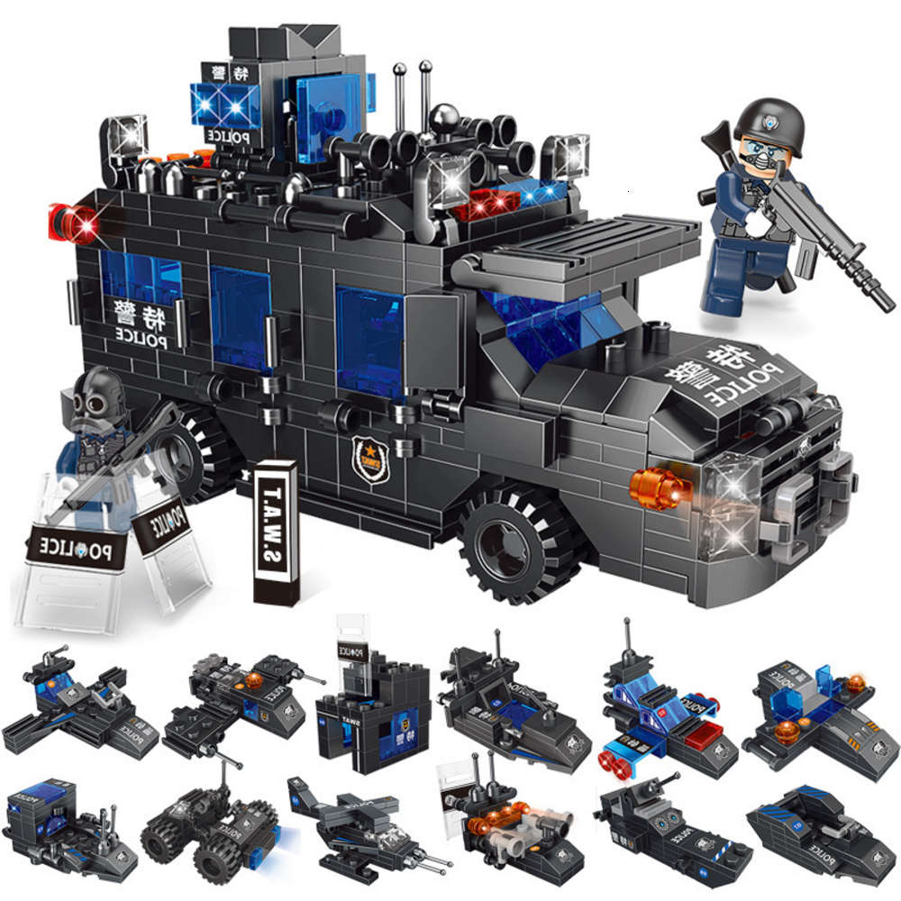 Assembled toys series building block toys special Police Flying Tigers explosion proof armored vehicle compatible with LEGO small particles
Assembled toys series building block toys special Police Flying Tigers explosion proof armored vehicle compatible with LEGO small particles