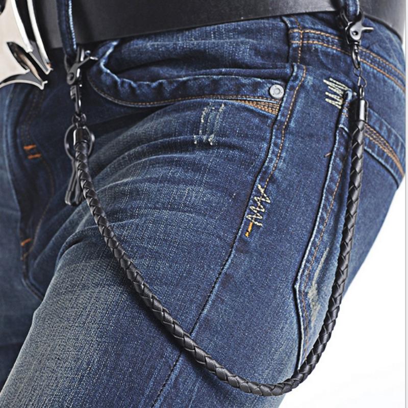Keychains Men Trousers Pant Key Wallet Chains Hip Hop Fashion Punk Rock Leather Braid Layer Waist Belt Chain Long 63cm Black/Brown 2021
Keychains Men Trousers Pant Key Wallet Chains Hip Hop Fashion Punk Rock Leather Braid Layer Waist Belt Chain Long 63cm Black/Brown 2021