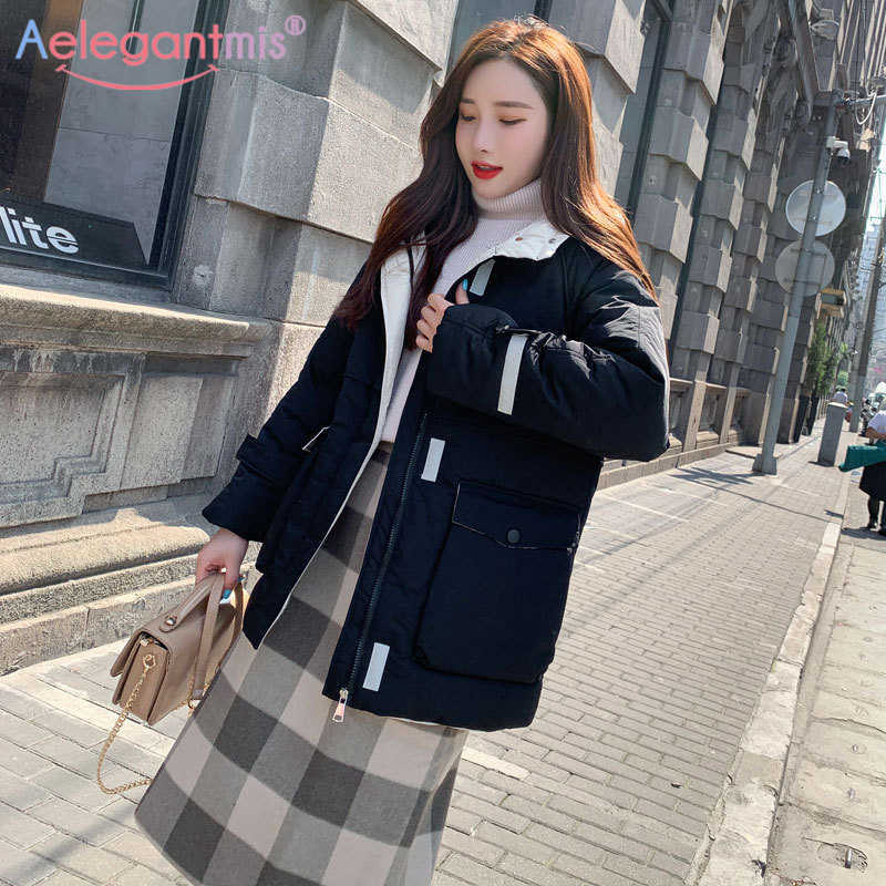 Aelegantmis Fashion Women Hooded Parkas Oversize Down Cotton Coats Warm Thicken Winter Jackets Big Pocket Female Overcoat 210607, Royal blue
Aelegantmis Fashion Women Hooded Parkas Oversize Down Cotton Coats Warm Thicken Winter Jackets Big Pocket Female Overcoat 210607, Royal blue