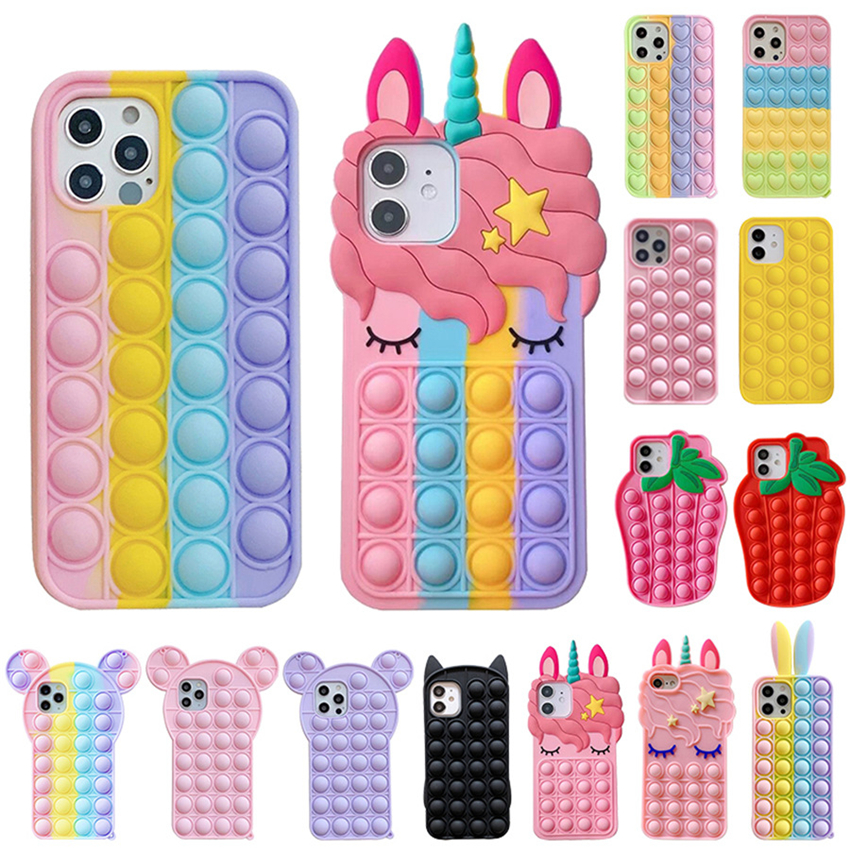 Pop It Push Bubble Phone Cases Relive Stress Relief Fidget Toy Soft Silicone Cover for Iphone 12 11 Pro Max X XS XR SE 7 8 Plus Case, Mix more
Pop It Push Bubble Phone Cases Relive Stress Relief Fidget Toy Soft Silicone Cover for Iphone 12 11 Pro Max X XS XR SE 7 8 Plus Case, Mix more