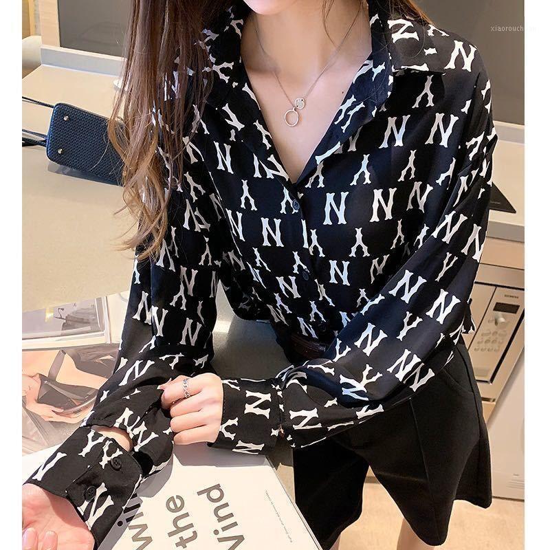 Women's Polos Shirt 2021 Spring And Autumn Design Feeling Printing Retro Coat Loose Chiffon Large Size, Black
Women's Polos Shirt 2021 Spring And Autumn Design Feeling Printing Retro Coat Loose Chiffon Large Size, Black