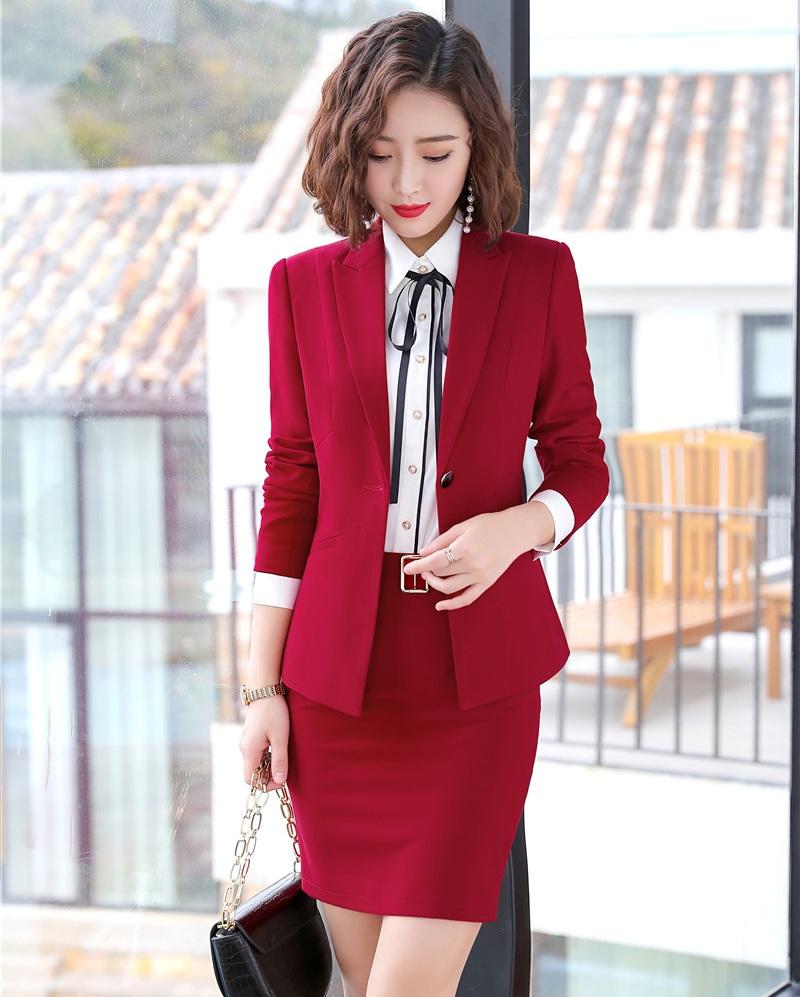 Women' Suits & Blazers Formal Fashion Ladies Skirt For Women Business Red Blazer And Jacket Sets Work Wear Office Uniform Styles
Women' Suits & Blazers Formal Fashion Ladies Skirt For Women Business Red Blazer And Jacket Sets Work Wear Office Uniform Styles