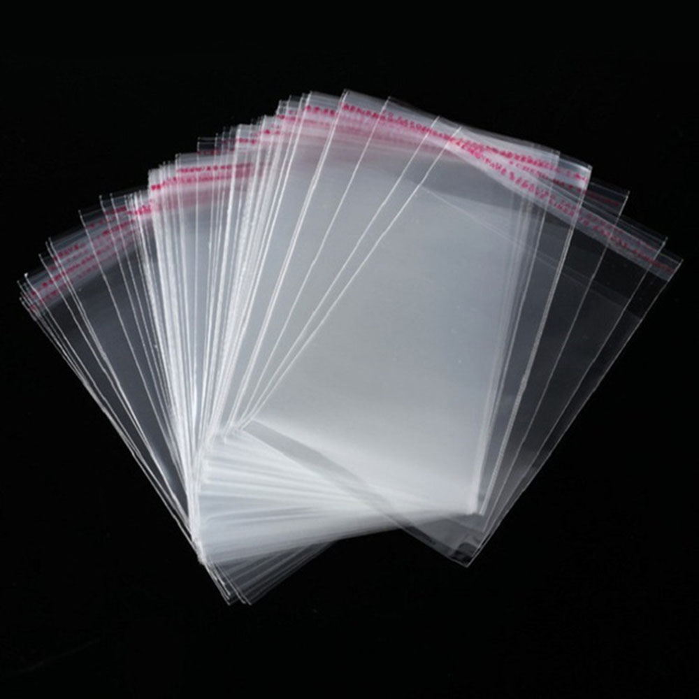 100pcs/Lot Transparent Self Adhesive Seal Bags OPP Plastic Cellophane Bags Gifts Candy Bag & Pouch Jewelry Packaging Bags Wholesale Price