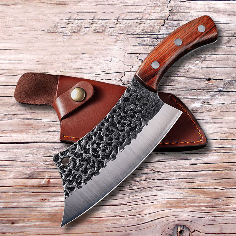 Chef Knife Handmade Forged Kitchen Knife Stainless Steel Butcher Knife for Meat Fish Fruit Vegetables Slicing Cleaver with Cover
Chef Knife Handmade Forged Kitchen Knife Stainless Steel Butcher Knife for Meat Fish Fruit Vegetables Slicing Cleaver with Cover